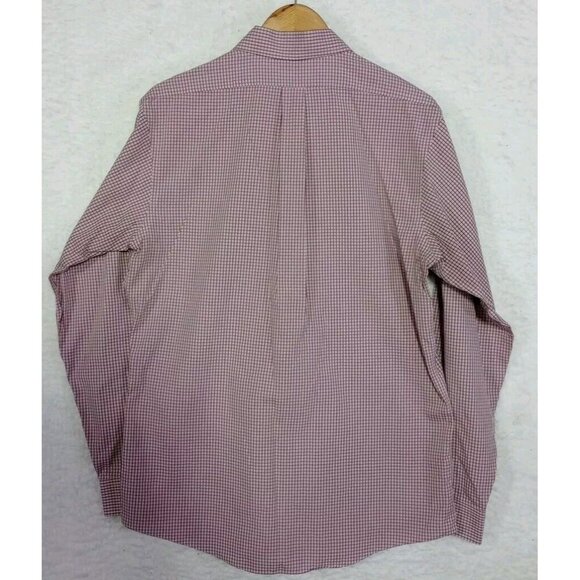 Brooks Brothers Classic Mens Long Sleeve Button-up Supima Cotton Shirt Red 16-35 - Picture 3 of 11